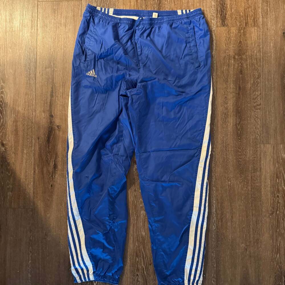 men’s vintage adidas track nylon pants